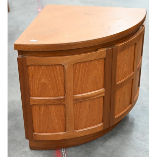 19 - A mid-century G-Plan nest of three teak tables to/w a Nathan teak corner cabinet and two Edwardian t... 