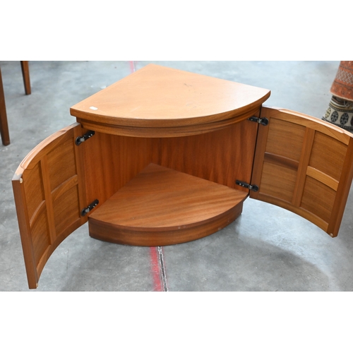 19 - A mid-century G-Plan nest of three teak tables to/w a Nathan teak corner cabinet and two Edwardian t... 