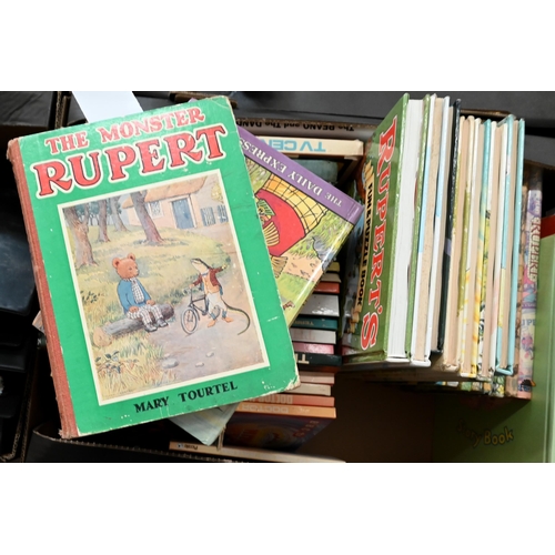 519 - Various Rupert Bear annuals, Eagle Annuals nos 2, 5 and 8, and other annuals including Doctor Who (1... 