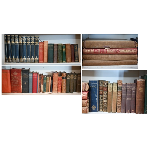 520 - A large selection of antique and vintage volumes - mostly biography, history, literature etc