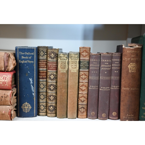 520 - A large selection of antique and vintage volumes - mostly biography, history, literature etc