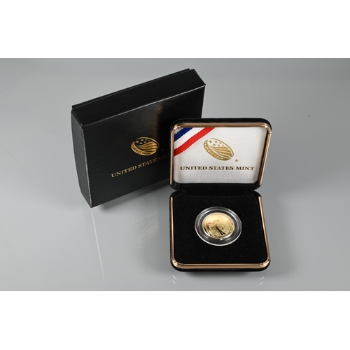 209 - A United States Mint lunar landings gold commemorative coin, 2019, 8.4g, in fitted presentation case