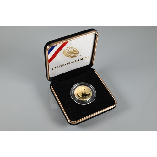 209 - A United States Mint lunar landings gold commemorative coin, 2019, 8.4g, in fitted presentation case