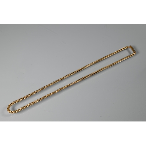 263 - A 15ct yellow gold belcher chain, 39 cm long, approx 7.2g