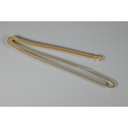 287 - An 18ct yellow gold cable link chain, 8.2 g