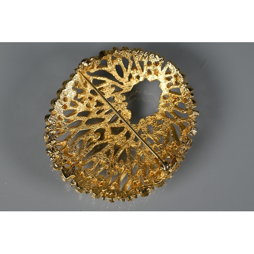 298 - Three contemporary brooches - David Fowkes - silver and silver gilt stylised brooch in original box;... 