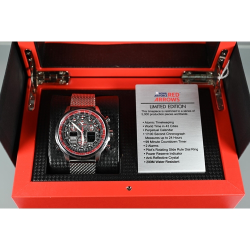 333 - A gents Citizen limited edition Red Arrows wristwatch, no. 2,890 of 5,000, model no. JY8039, eco-dri... 