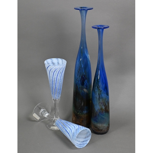 412 - A selection of studio glass, including Malta Craft, Mtarfa, Shakespeare, Isle of Wight, etc (18)