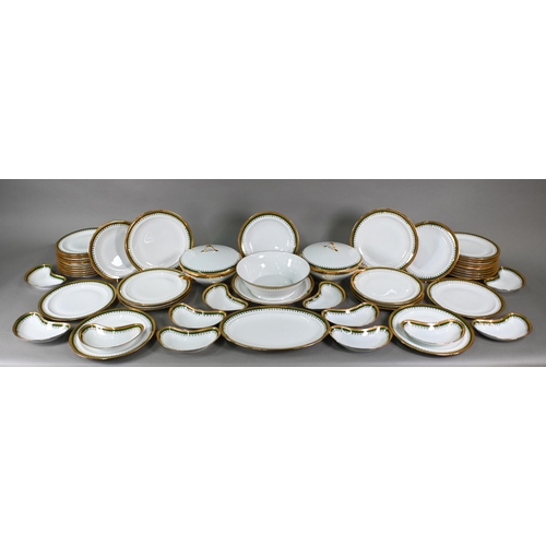 513 - An extensive set of Limoges Ceralim dinner-ware, including twelve each 25 cm/ 22.5 cm plates, 23 cm ... 