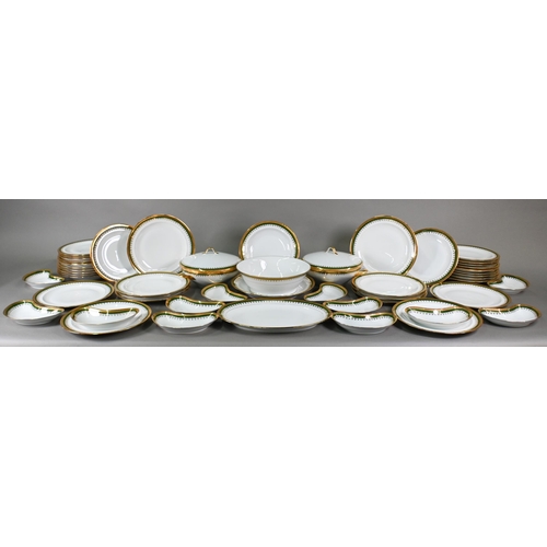 513 - An extensive set of Limoges Ceralim dinner-ware, including twelve each 25 cm/ 22.5 cm plates, 23 cm ... 