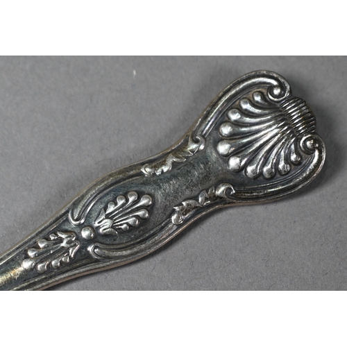 87 - A set of six Edwardian silver King's pattern dessert spoons, Elkington & Co, Birmingham 1901, 13... 