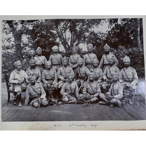 A 4th Indian cavalry officers photograph album, compiled circa 1900 ...
