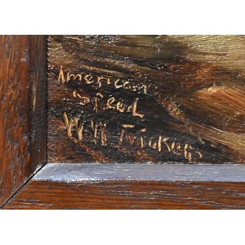 647 - W W Tricker - 'American Speed', study of a brown horse, oil on canvas, signed lower left, 19 x 24 cm