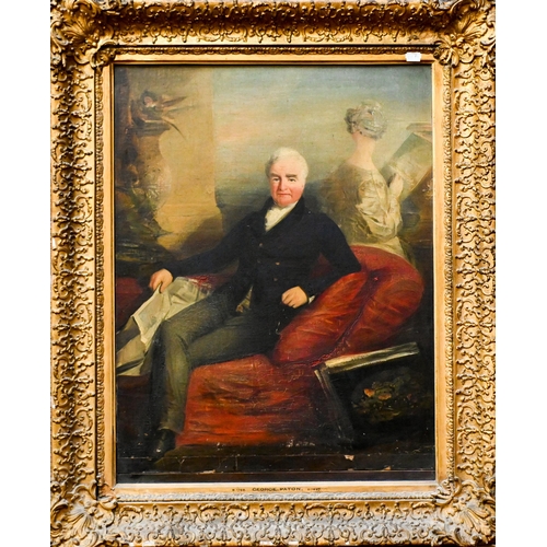 662 - 19th century English school - Portrait of George Paton (1768-1837), oil on canvas, 66 x 50 cm