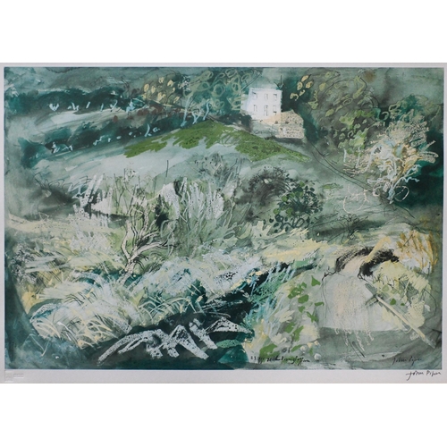 691 - John Piper (1903-1992) - 'Llangollan Farm', print, pencil signed to lower right margin, Fine Art Tra... 