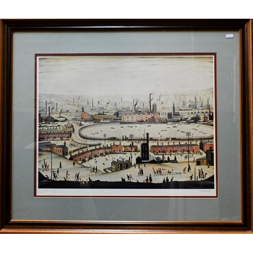 692 - Laurence Stephen Lowry (1887-1976) - 'The pond', print, pencil signed to lower right margin, Fine Ar... 