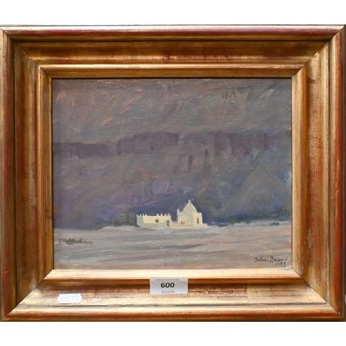 600 - Julian Barrow (1939-2013) - St Catherine's Monastery, Egypt, oil on canvas, signed and dated '94, 19... 