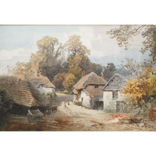 681 - A Leymann - 'Cockington, Devon', watercolour, signed lower right, 37 x 54 cm