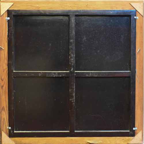 743 - Le Hoang Nguyen - On the Trip, lacquer on wood, signed, 100 x 100 cm c/w copy of Certificate of auth... 