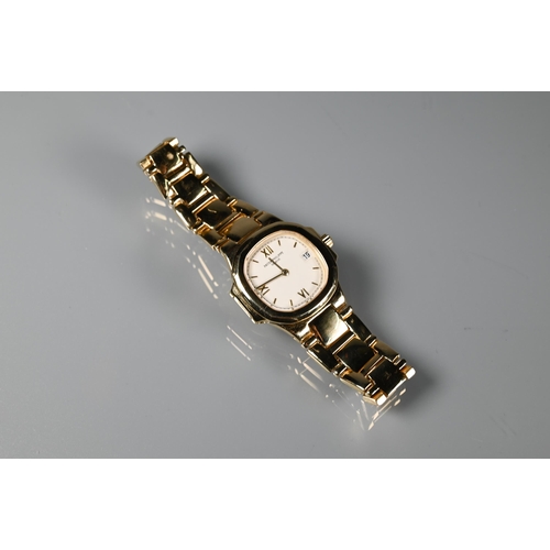 320 - A ladies Patek Phillipe Nautilus 18ct yellow gold bracelet wristwatch, quartz, ref. 4700J, No. 15307... 