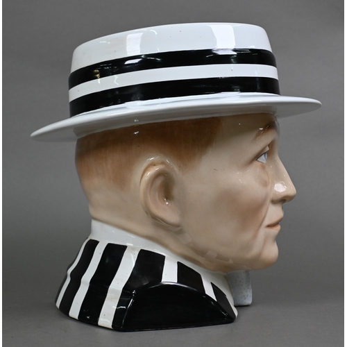 432 - A large 'Flesh Pots' (Staffordshire) ceramic head, Bing Crosby, 28 cm