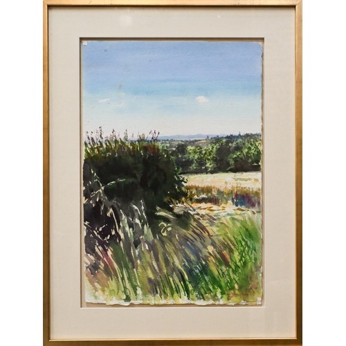 721 - Howard Morgan (1949-2020) - 'Nr Leominster', watercolour, signed and dated '97, 56.5 x 38 cm