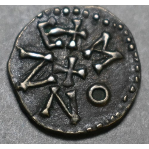 1018 - Coins: Styca, Eanred (King of Northumbria 810-41AD), Phase II, Monne, eanred rex around cross, rev. ... 