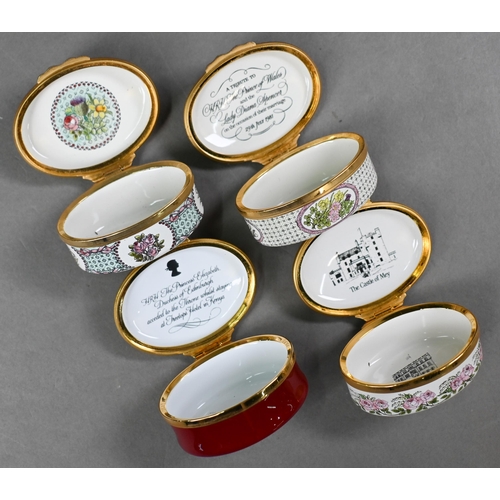 1040 - Ten various boxed Halcyon Days enamel Royal commemorative boxes (10)