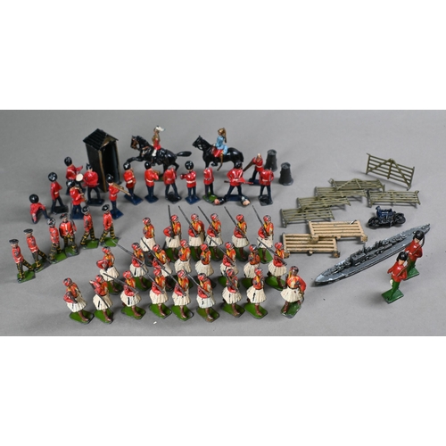 1094 - A collection of vintage Britains die-cast soldiers including twenty three Greek Evzoni, British Guar... 