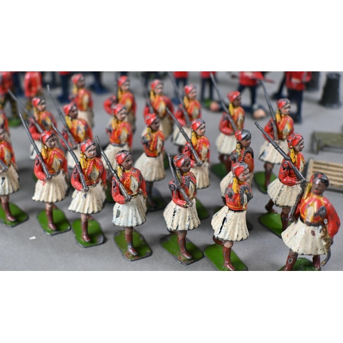 1094 - A collection of vintage Britains die-cast soldiers including twenty three Greek Evzoni, British Guar... 