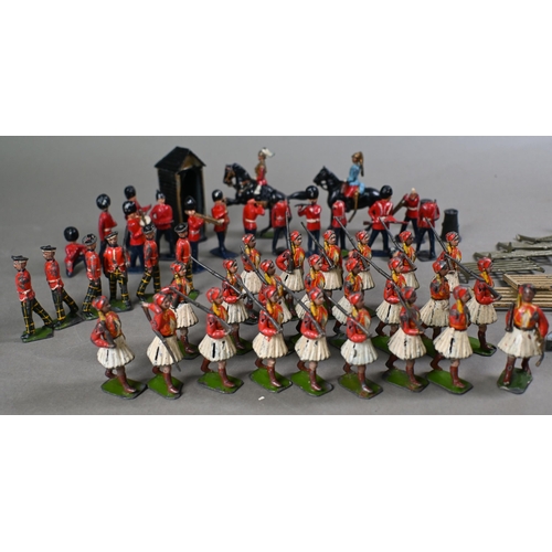 1094 - A collection of vintage Britains die-cast soldiers including twenty three Greek Evzoni, British Guar... 