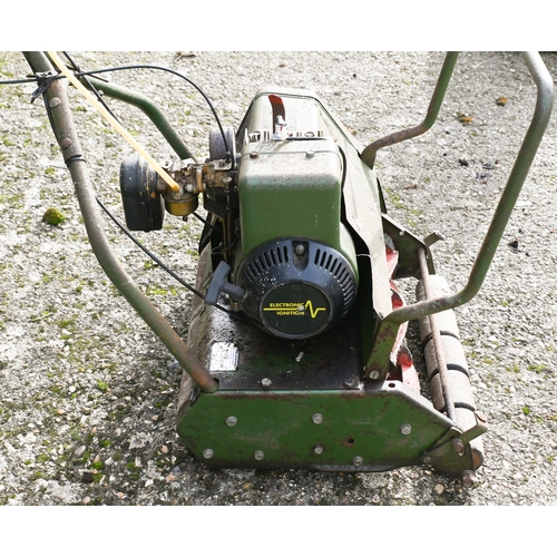 5 - # A Webb petrol cylinder mower, a/f, no grass collecting box 