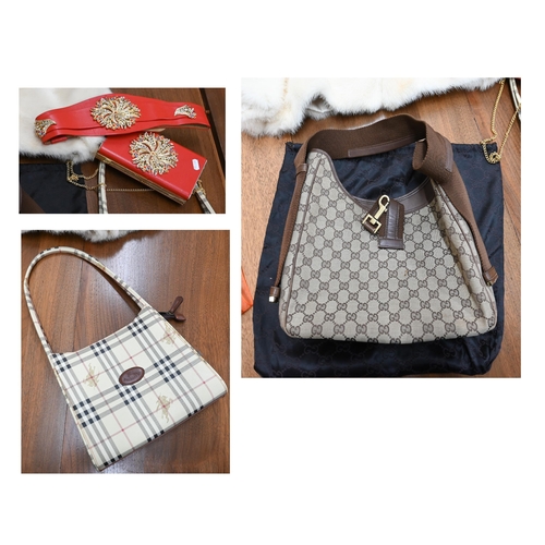 286 - A Gucci handbag, Burberry’s handbag, HenryKS Bijoux belt and bag