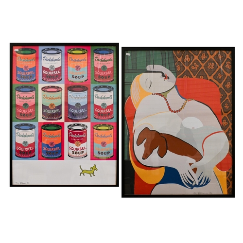 305 - Joy Fitzsimmons - Two ltd ed prints - Squirrel soup and Dream, 79 x 59 cm (2)