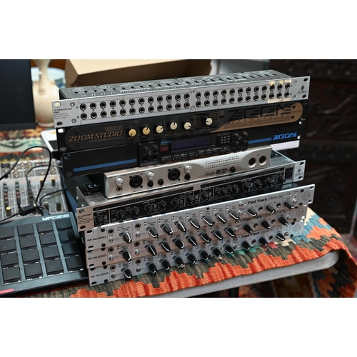 536 - An Allen & Heath GL2200 Dual Function Console mixing desk, to/w various other recording studio e... 