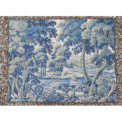 288 - Two French de Halluin tapestry panels/wall hangings - Foret de Chairmarais, 180 x 92cm; Verdure Colv... 