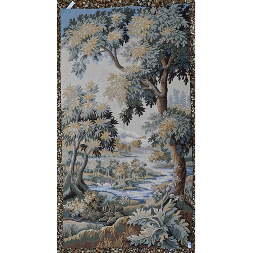 288 - Two French de Halluin tapestry panels/wall hangings - Foret de Chairmarais, 180 x 92cm; Verdure Colv... 