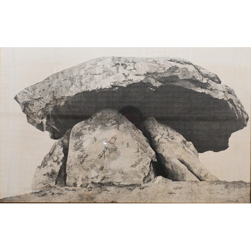 301 - Various mixed pictures including S R Jones - fine pen and ink study of a rock, Norman Westwood Tunis... 