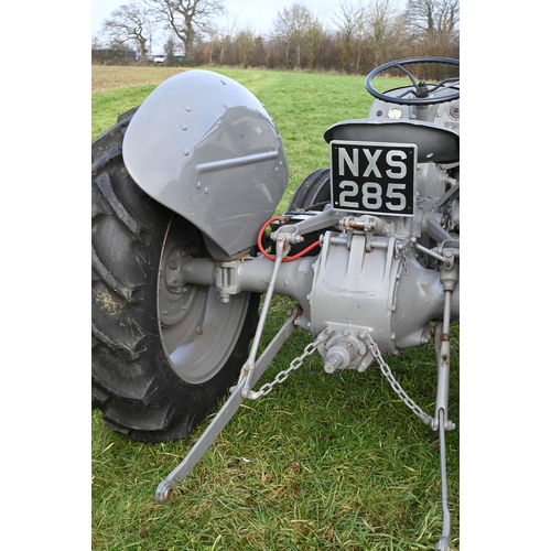 1 - A 1952 vintage Ferguson T20 diesel tractor, 2,300 cc, traditional grey paintwork, three point hydrau... 