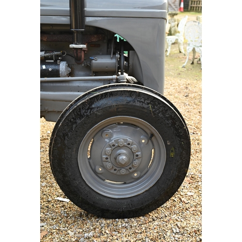 1 - A 1952 vintage Ferguson T20 diesel tractor, 2,300 cc, traditional grey paintwork, three point hydrau... 