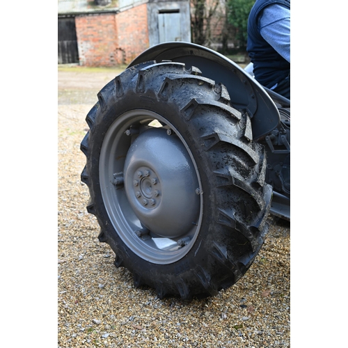 1 - A 1952 vintage Ferguson T20 diesel tractor, 2,300 cc, traditional grey paintwork, three point hydrau... 