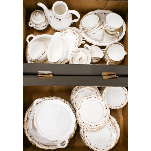 363 - A Royal Doulton 'Strasbourg' dinner/tea service - 70 pieces approx (2 boxes)