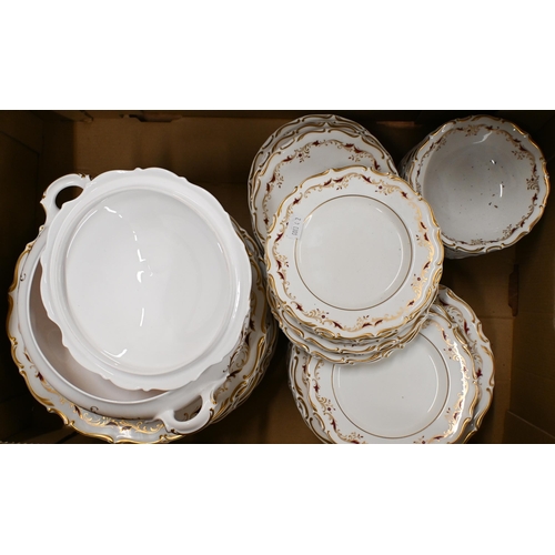 363 - A Royal Doulton 'Strasbourg' dinner/tea service - 70 pieces approx (2 boxes)