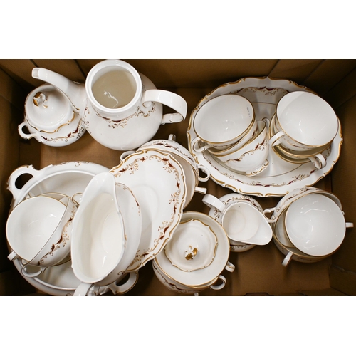 363 - A Royal Doulton 'Strasbourg' dinner/tea service - 70 pieces approx (2 boxes)