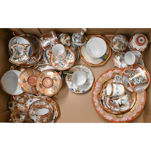 383 - Two boxes of Noritake and similar Japanese tea wares etc (2)