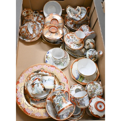 383 - Two boxes of Noritake and similar Japanese tea wares etc (2)