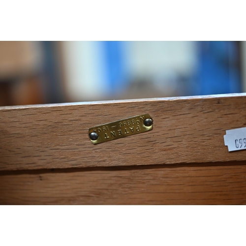 66 - A late 19th century stained hardwood chest of two short over two long drawers raised on bracket feet... 