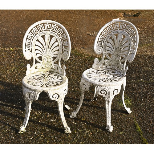 3 - Amended description weathered Victorian style cast bistro table and two chair set (3)... 