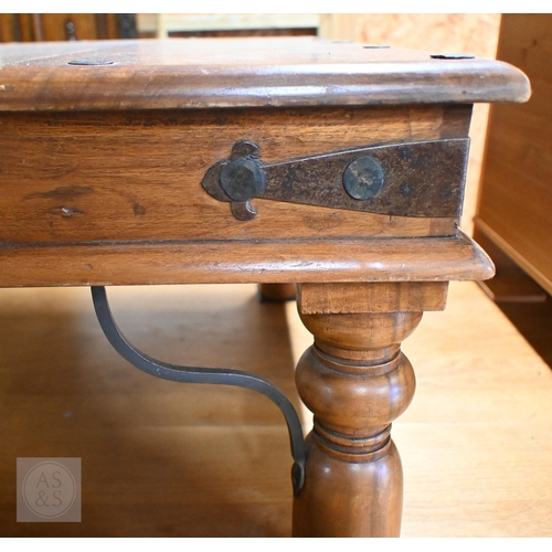 161 - Stained pine chest of two short over three long drawers, 82 x 38 x 92 cm high to/w dressing table mi... 