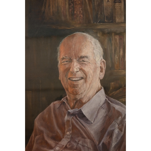 334 - Michael Potter - Portrait of Prof P B Morice of Southampton University, oil on canvas, dated 2012, 1... 